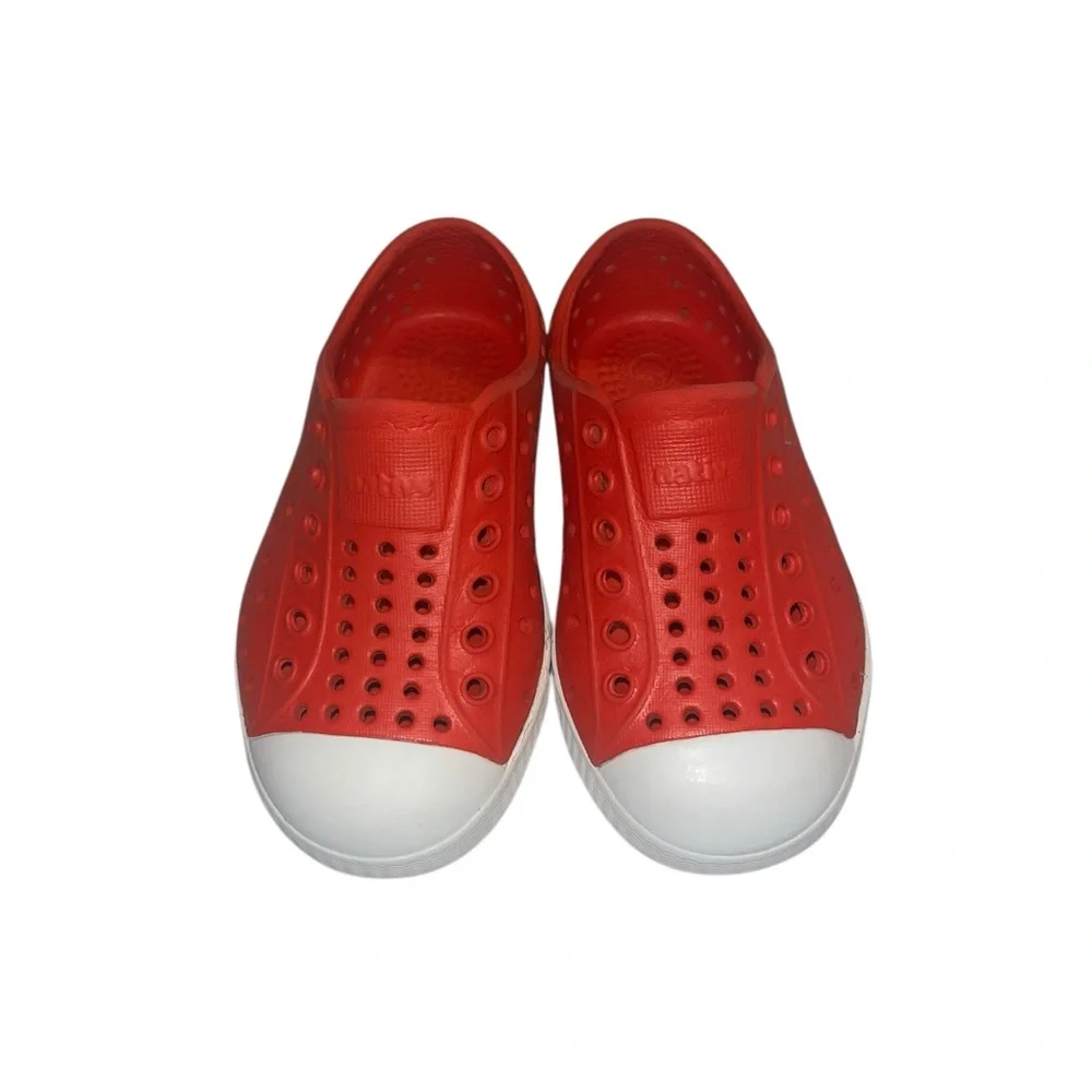 Native Jefferson Torch Red/White Shell Toe Shoe